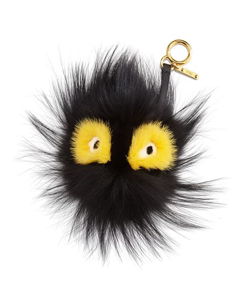 fendi monster fur ball|Fendi fox fur charm.